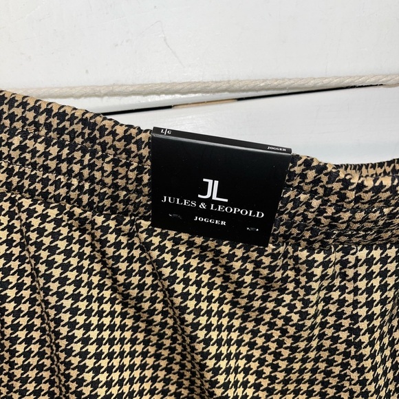 🤎JULES & LÉOPOLD – L – Houndstooth Jogger Pants (NWT) - Picture 3 of 10